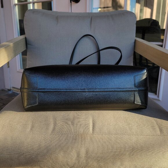 KATE SPADE Bleecker Black Saffiano Leather Large Zip Top Tote Bag - Picture 4 of 15